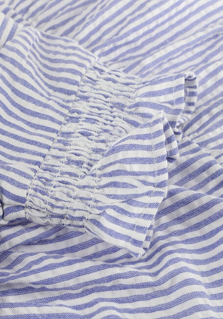 DAILY7 Mini robe DRESS STRIPE RUFFLE Bleu clair - large