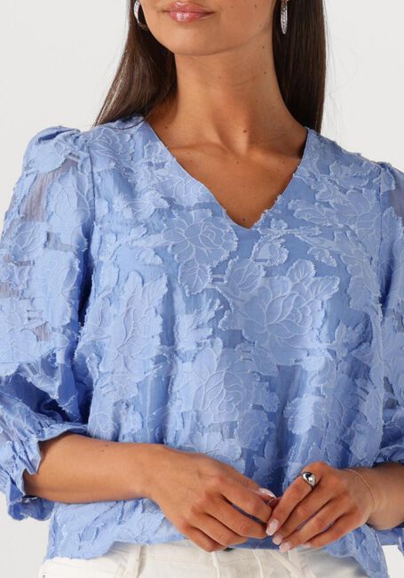 SELECTED FEMME SLFCATHI-SADIE 3/4 TOP FF Blouses Bleu clair - large