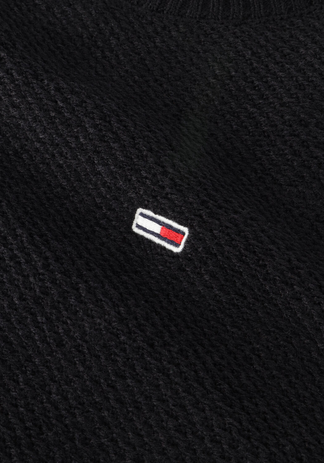 TOMMY JEANS Pull TJM REGULAR STRUCTURED SWEATER en noir - large