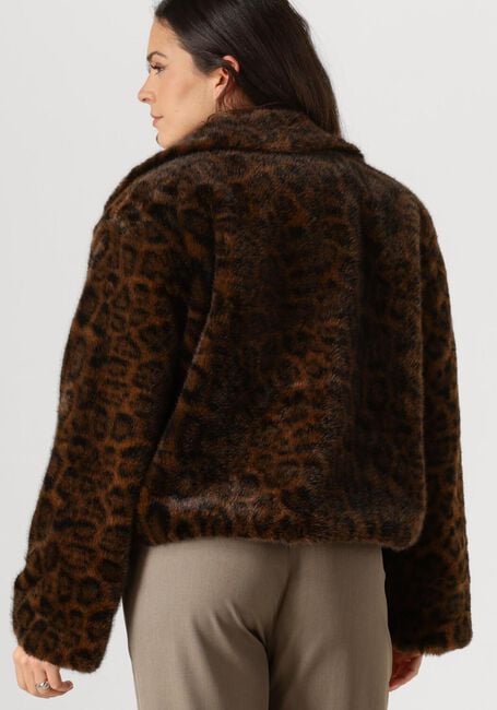 NEO NOIR Jack MELODIE LEO FAUX FUR JACKETDAM en marron - large