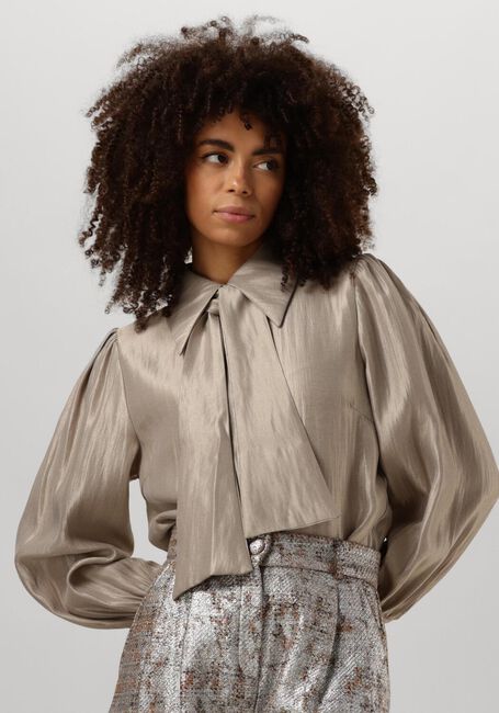 AAIKO VERONNE TIE SHIMM RAY 517 Blouses Sable - large