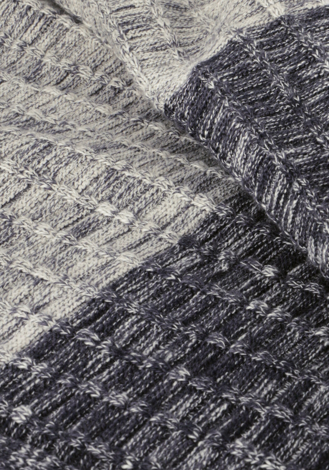 Donkerblauwe CAST IRON Trui CREWNECK CASUAL STRIPE CREWNECK - large