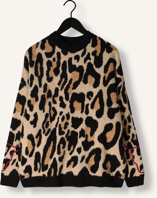 ALIX THE LABEL Pull LADIES KNITTED JAGUAR PULLOVER en marron Omoda