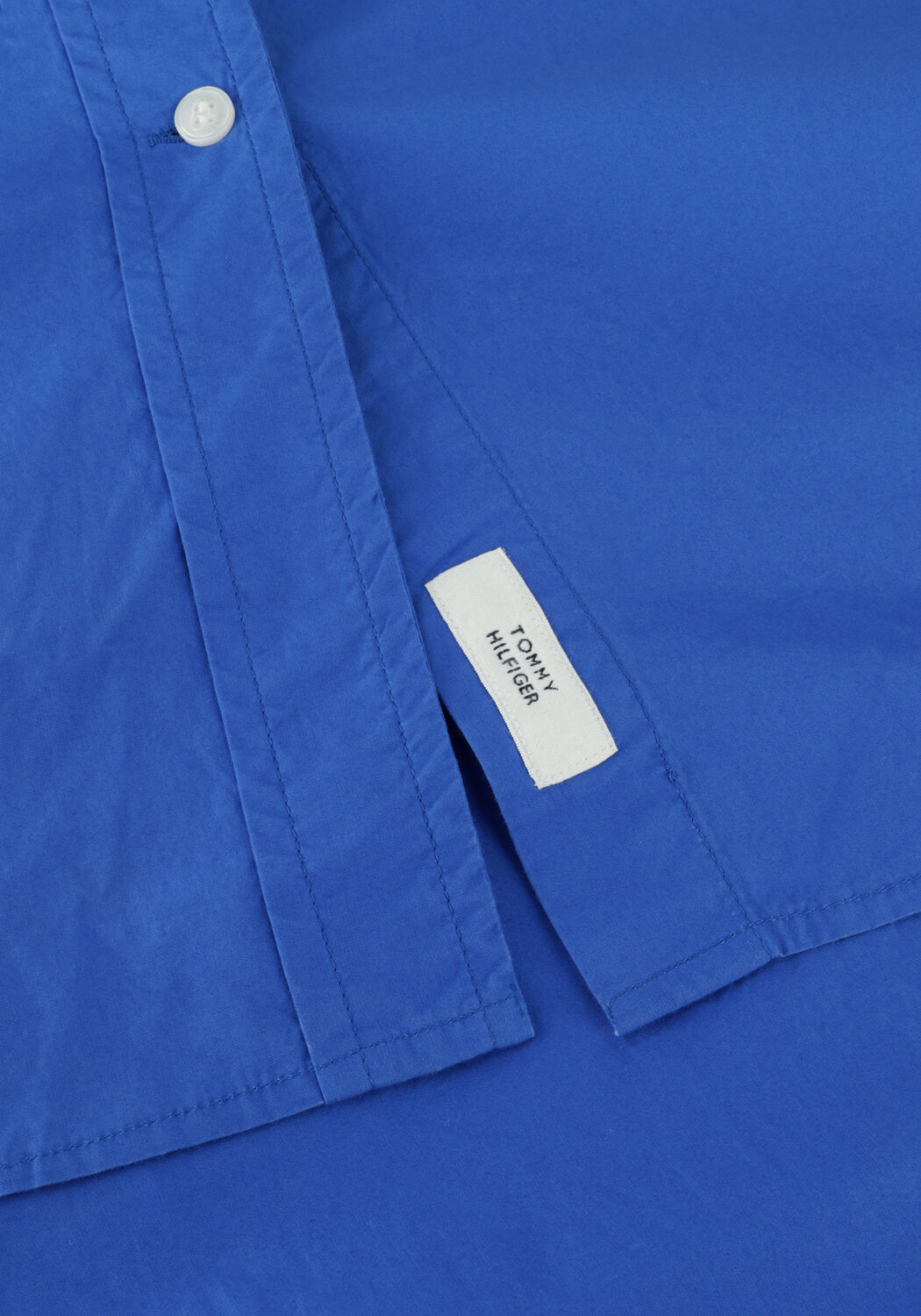 Blauwe TOMMY HILFIGER  ORG CO SOLID RAGLAN SHIRT LS - large