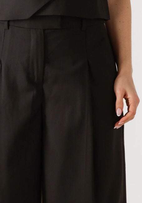 Zwarte MSCH COPENHAGEN Wijde broek MSCHMACHELLA HW PANTS - large