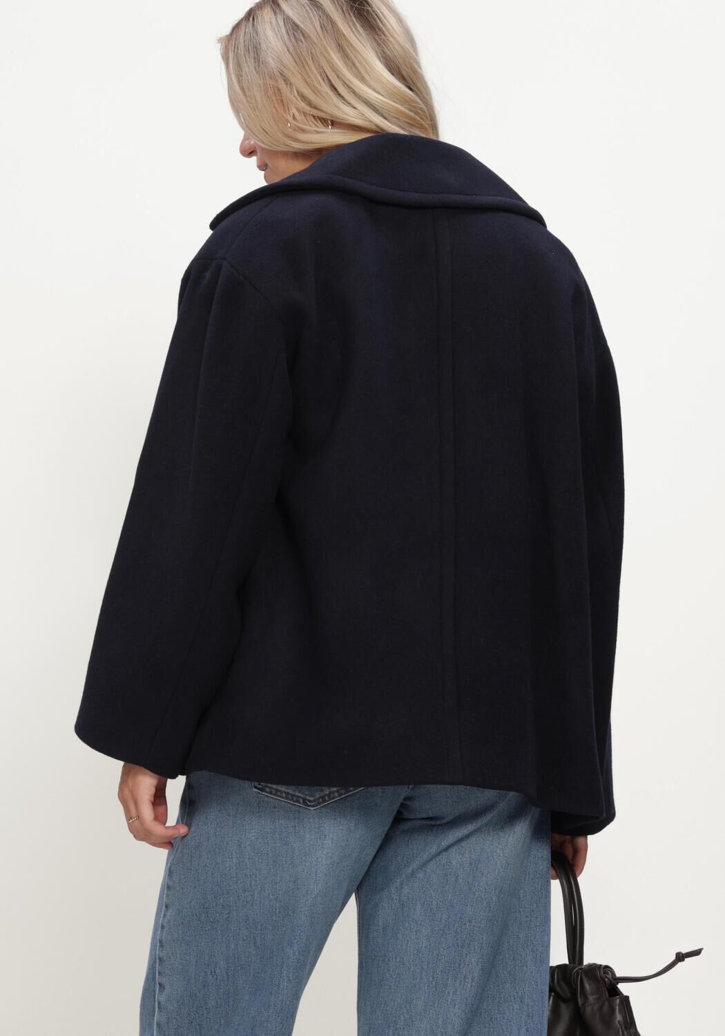 Donkerblauwe INWEAR Jack ZORAHIW SHORT DB COAT - large
