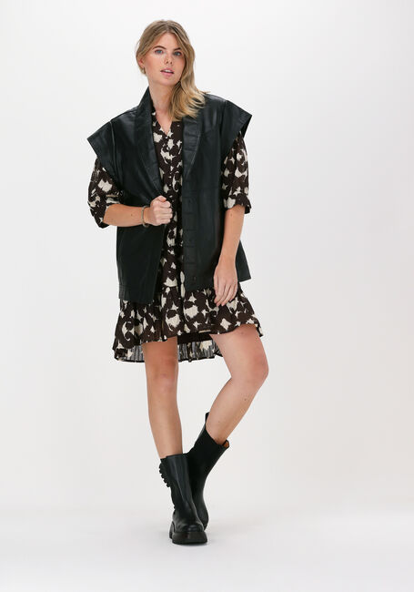CO'COUTURE Gilet HARVIE LEATHER VEST en noir - large