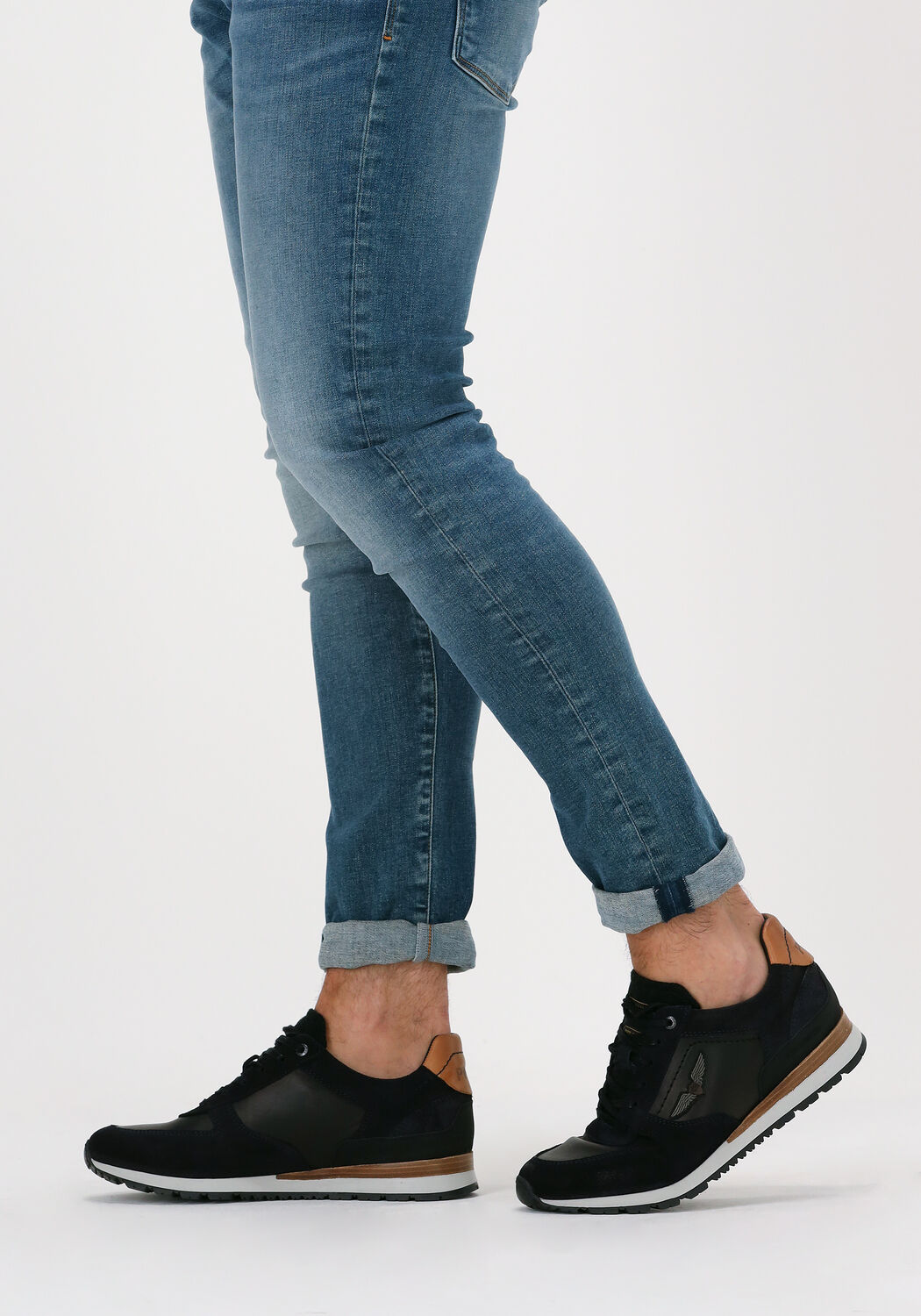 Blauwe PME LEGEND Sneakers LOCKPLATE - large