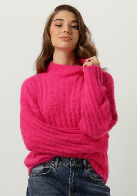 Roze SIMPLE Trui KNIT-NY-RIB-23-1 - large