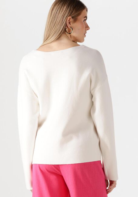 OBJECT Pull OBJREYNARD V-NECK PULLOVER en blanc - large
