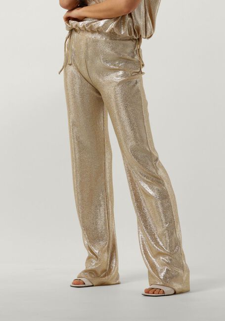 NUKUS Pantalon large BASILE PANTS en or - large