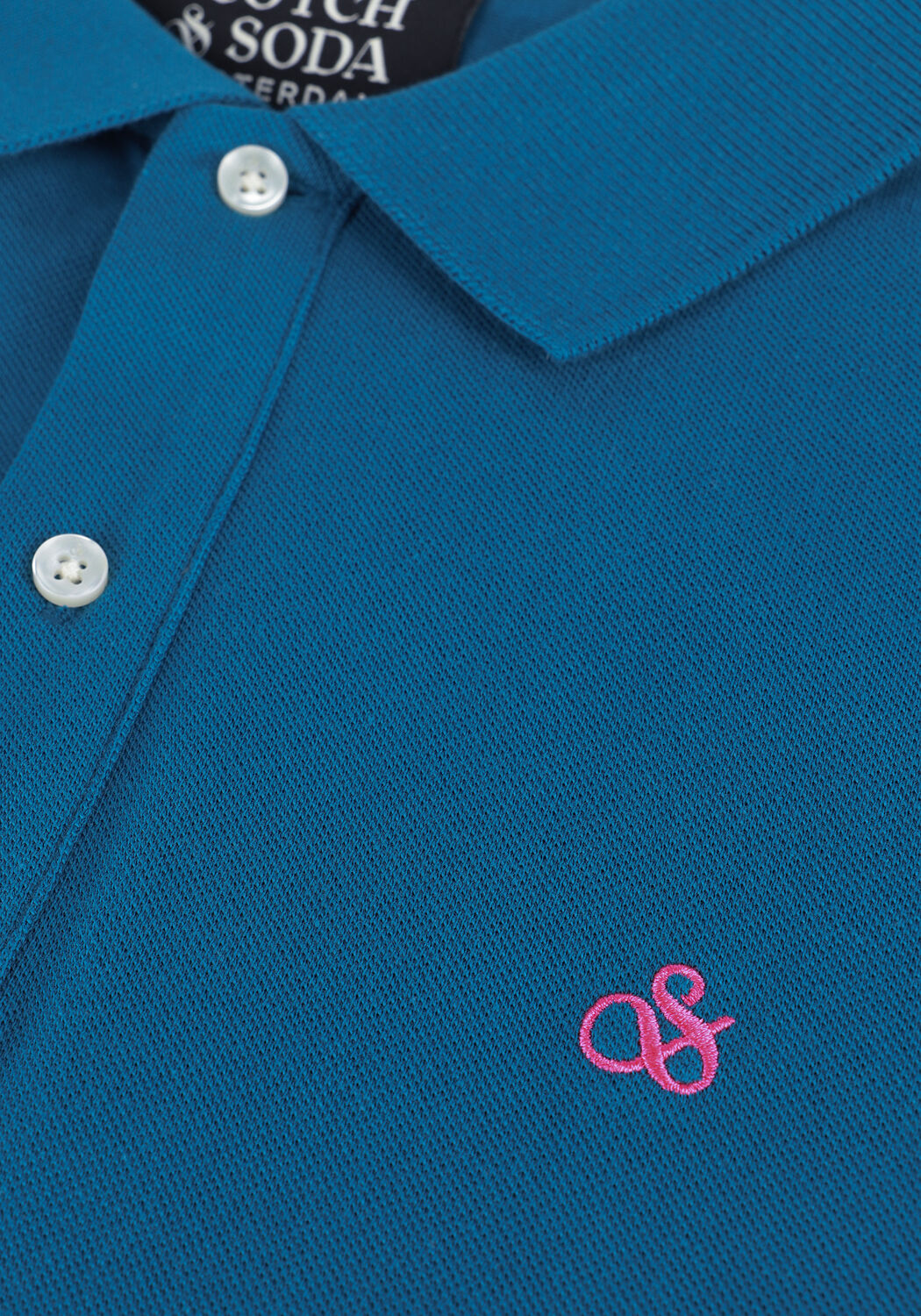 Blauwe SCOTCH & SODA Polo CLASSIC PIQUE POLO IN ORGANIC COTTON - large