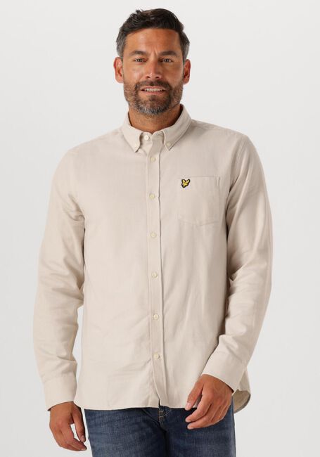 LYLE & SCOTT Chemise décontracté PLAIN FLANNEL SHIRT Écru - large