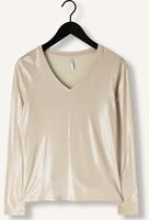 Gouden SUMMUM Top TOP LONGSLEEVE FLUID COATED Gouden SUMMUM Top TOP LONGSLEEVE FLUID COATED - medium