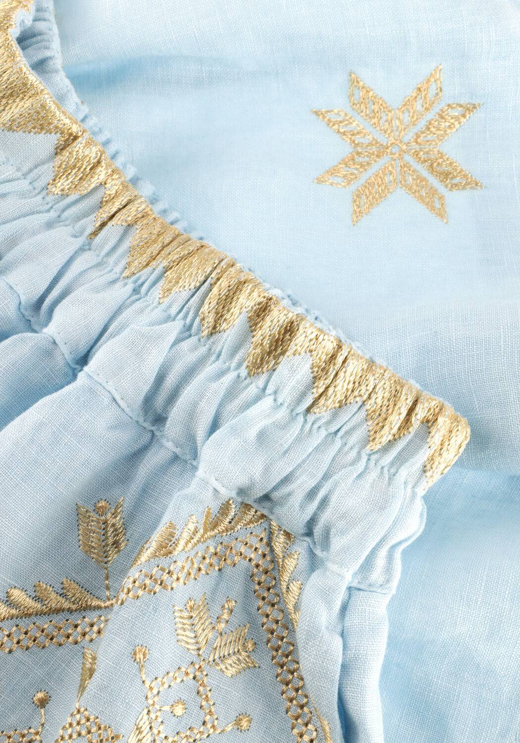 GREEK ARCHAIC KORI Pantalon courte S26K-2141070 Bleu clair - large