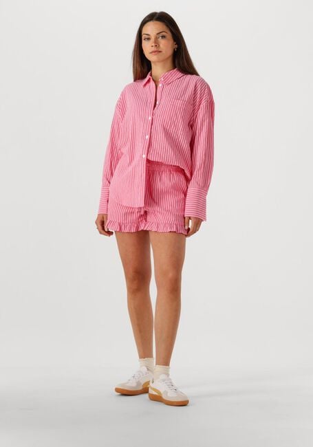 COLOURFUL REBEL VICKY STRIPED DROPPED SHOULDER BLOUSE Blouses Corail - large
