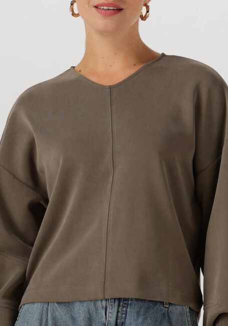 Olijf SUMMUM Trui JERSEY WASHED MODAL SCUBA - large