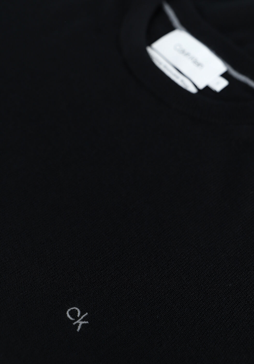 Zwarte CALVIN KLEIN Trui SUPERIOR WOOL CREW NECK SWEATE - large