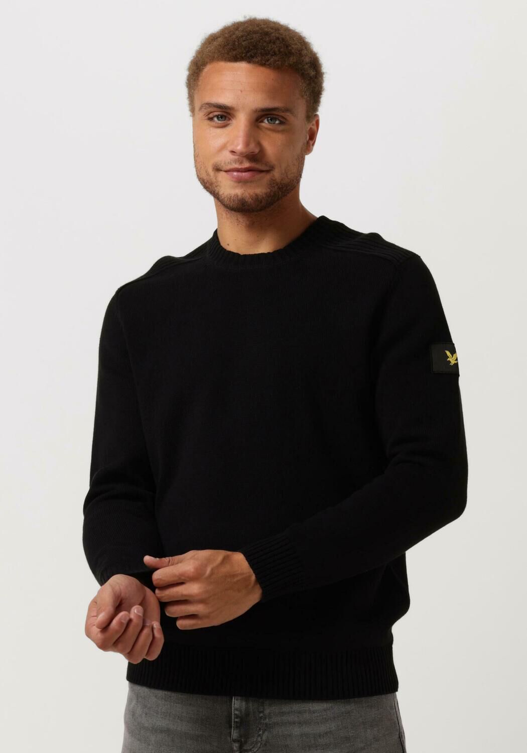 Lyle and scott trui zwart outlet