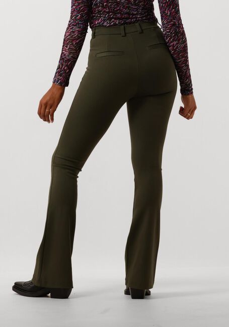 Donkergroene FREEBIRD Flared broek PLIEN - large