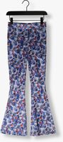Paarse NIK & NIK Flared broek VELVET FLOWER FLARED PANTS - medium