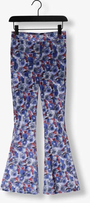 Paarse NIK & NIK Flared broek VELVET FLOWER FLARED PANTS - large
