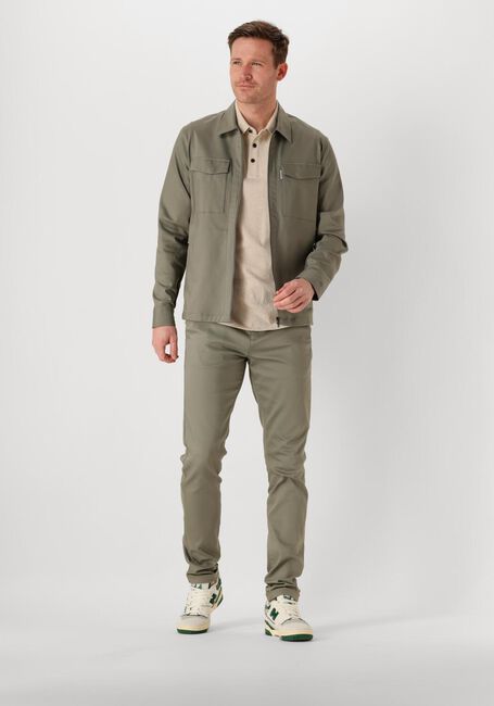 CAST IRON Chino RISER CHINO STRETCH en vert - large