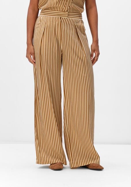 Bruine SUNCOO Wijde broek JORYS - large