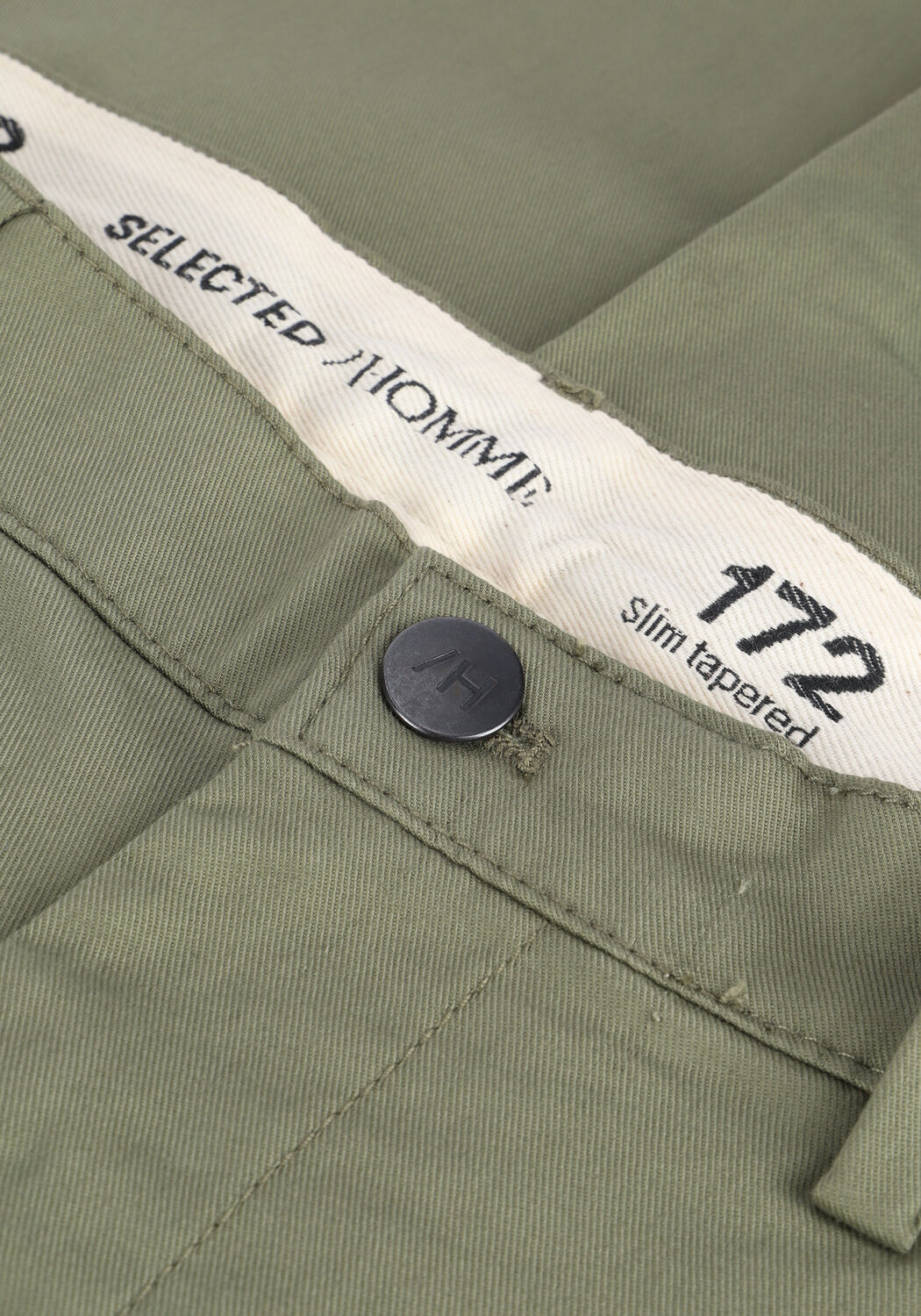 SELECTED MEN Chino SLHSLIMTAPE-REPTON 172 FLEX PA Olive - large