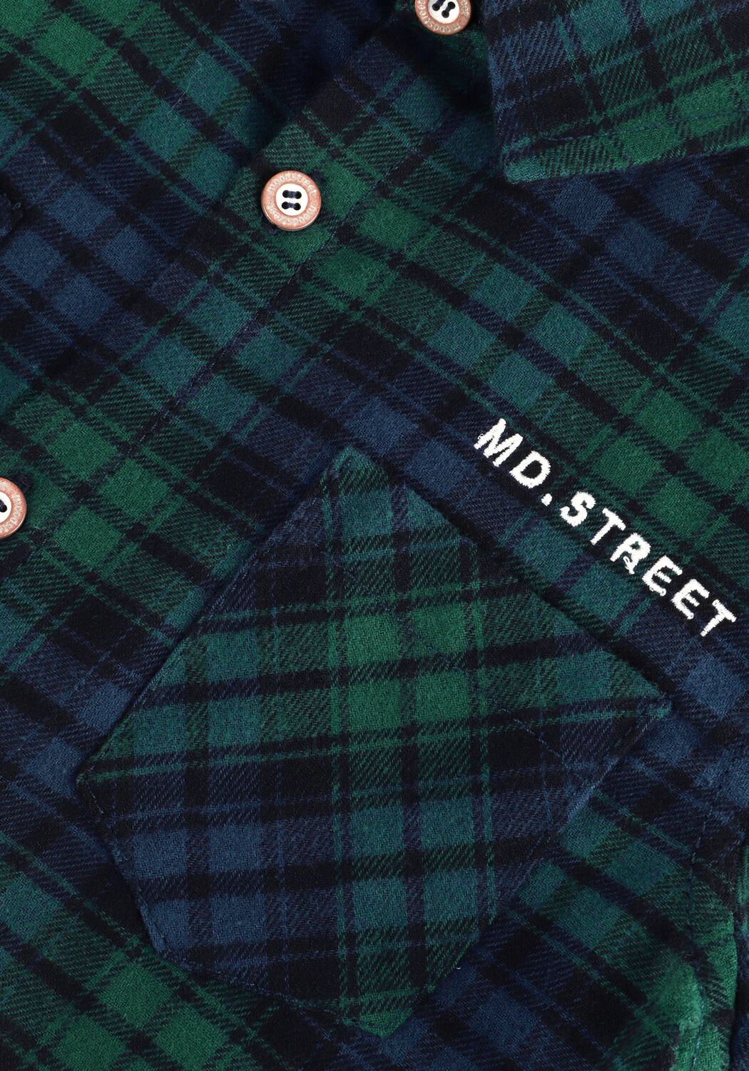 Blauwe MOODSTREET Casual overhemd M208-6191 - large