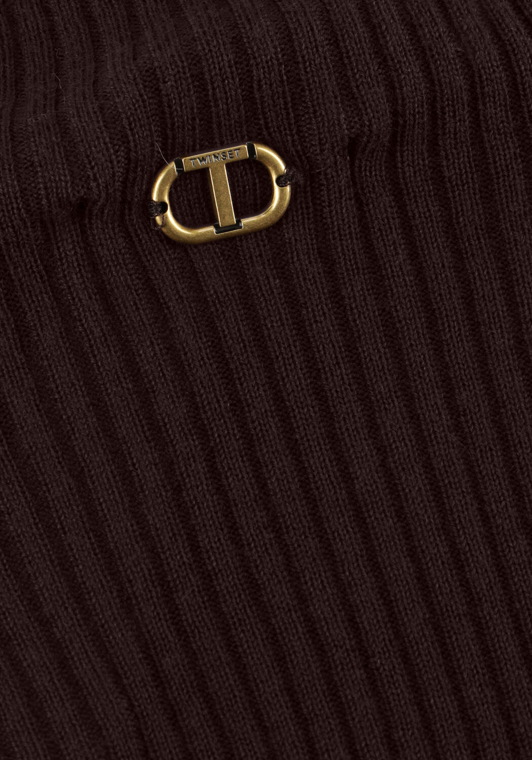 Bruine TWINSET MILANO Top 252TT3111 - large