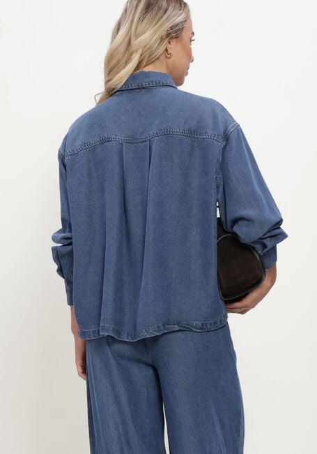 SIMPLE WV-HVY-TENCEL-26-3 Blouses en bleu - large