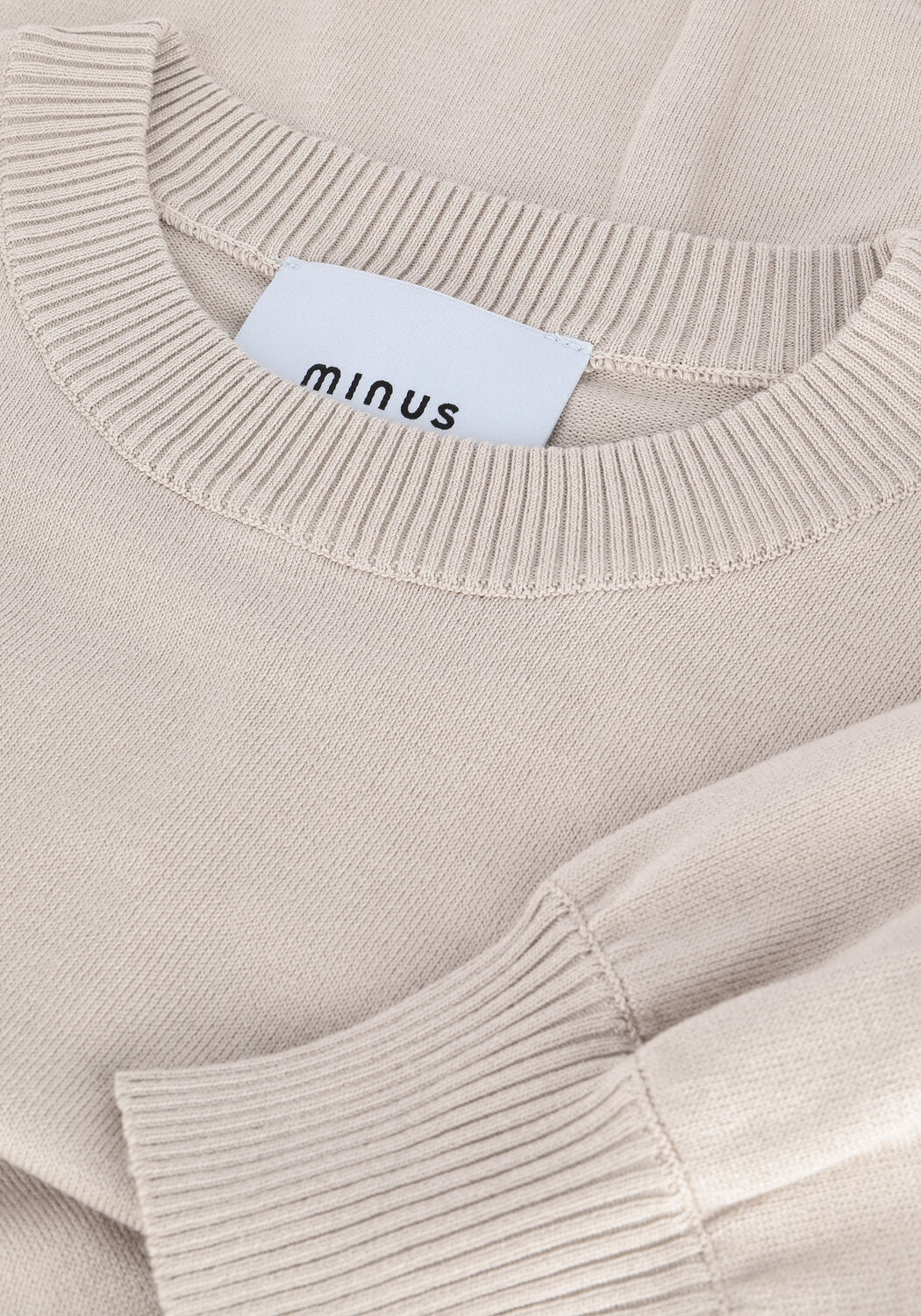 MINUS Haut MERSIN KNIT TEE Sable - large