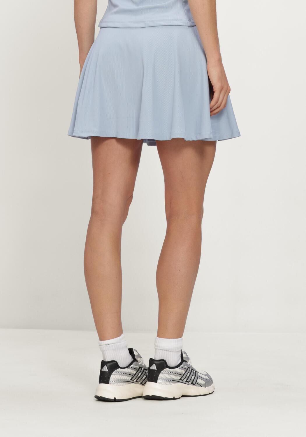 Lichtblauwe AIRFORCE Rokken RIBBED TENNIS SKIRT - large