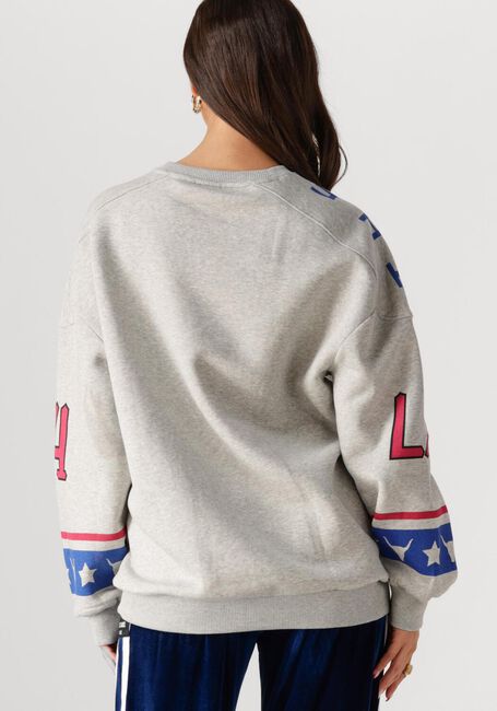 Grijze ALIX THE LABEL Sweater LADIES KNITTED SPORTS SWEATER - large