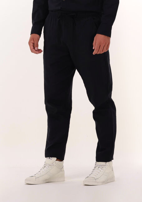 Donkerblauwe ANERKJENDT Chino AKJULIUS LINEN PANTS - large