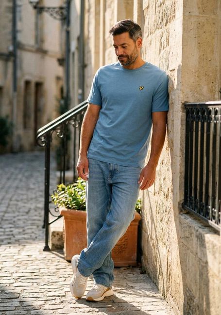 LYLE & SCOTT T-shirt PLAIN T-SHIRT en bleu - large