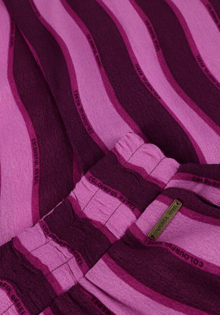 Paarse COLOURFUL REBEL Wijde broek MELODY STRIPES STRAIGHT PANTS Paarse COLOURFUL REBEL Wijde broek MELODY STRIPES STRAIGHT PANTS - large