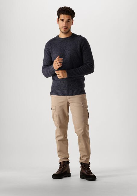 Blauwe PROFUOMO Trui PULLOVER CREW NECK - large