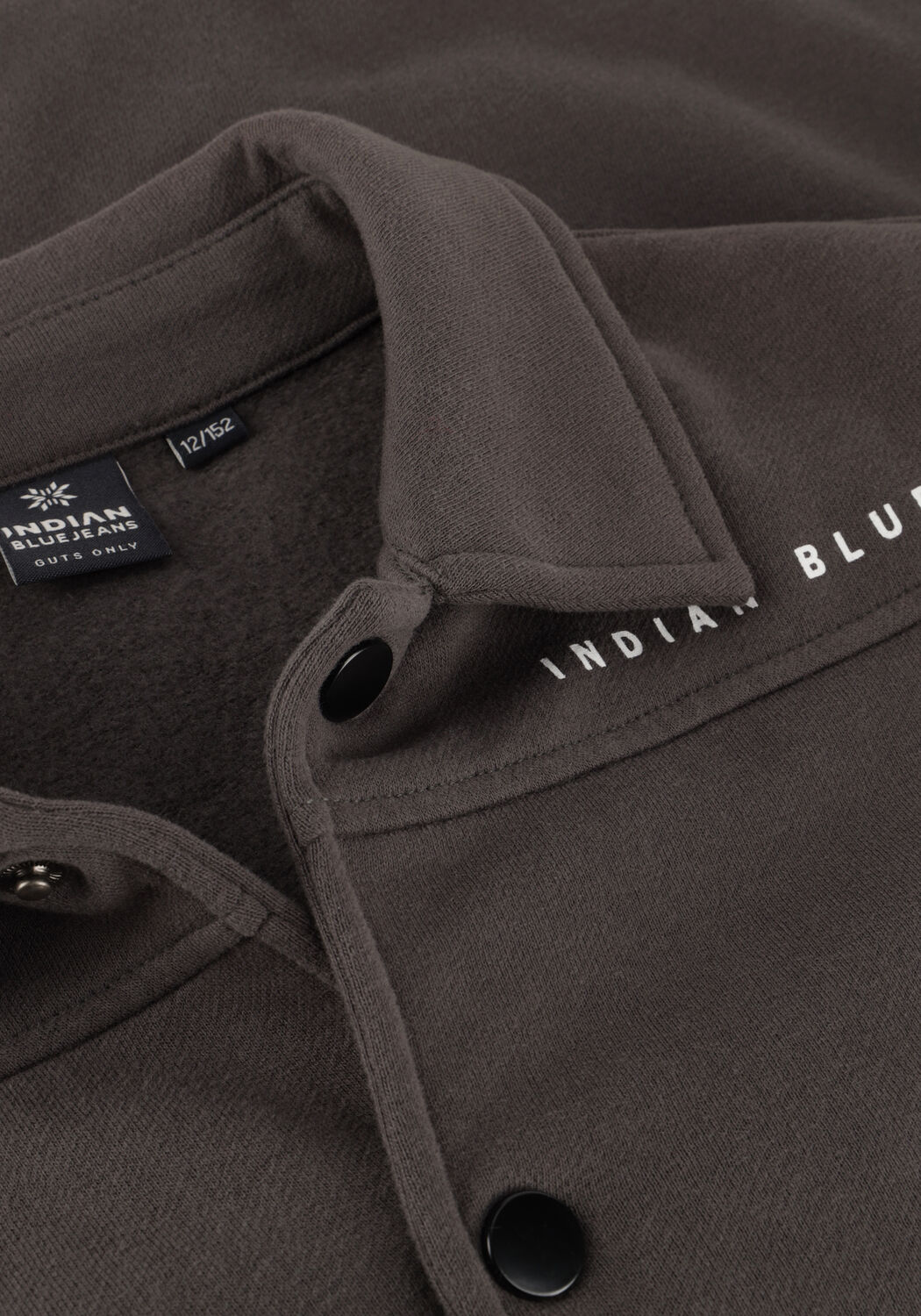 INDIAN BLUE JEANS Surchemise SHIRT JACKET BRUSHED en gris - large