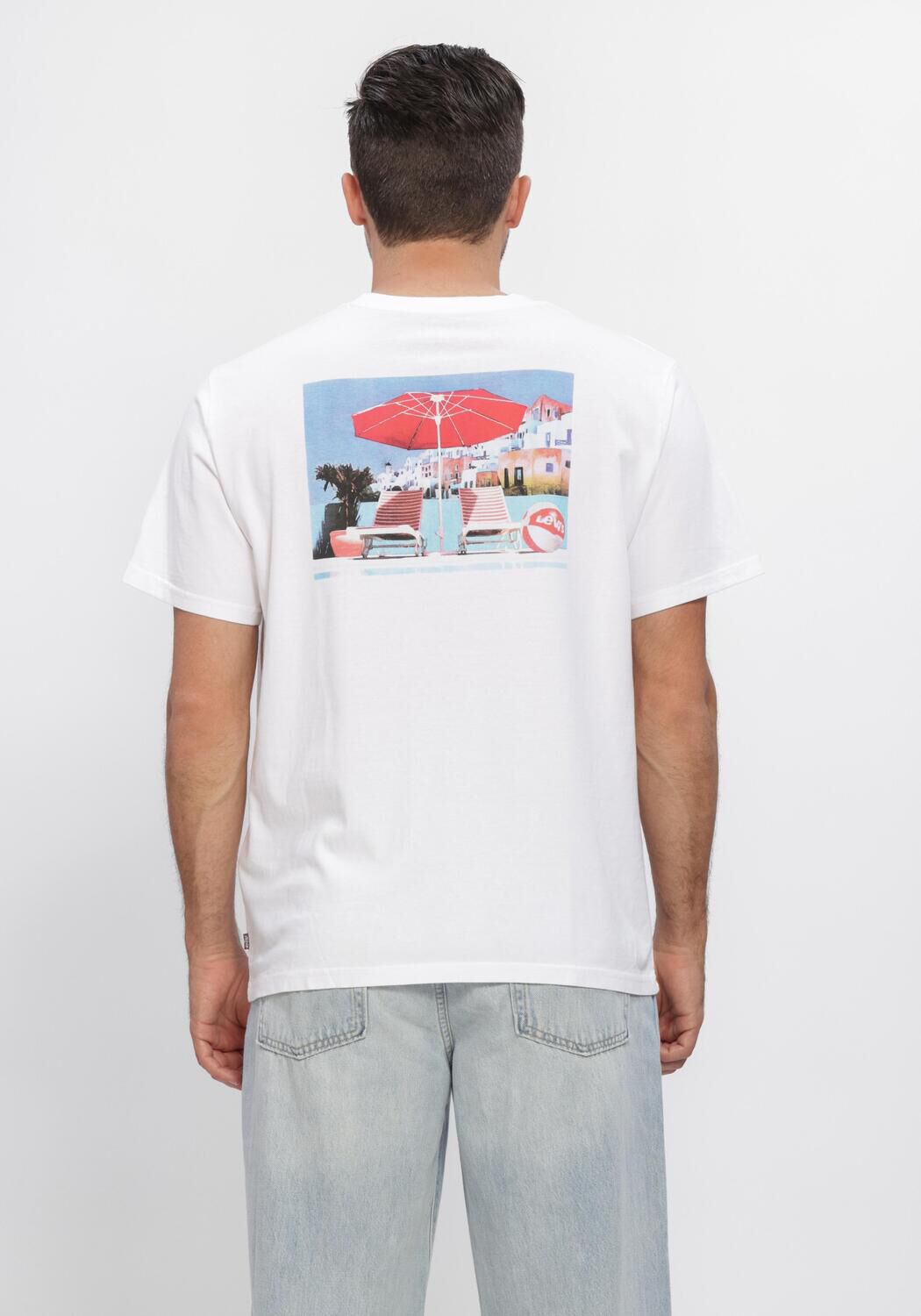 Witte LEVI'S T-shirt SS RELAXED FIT TEE - large