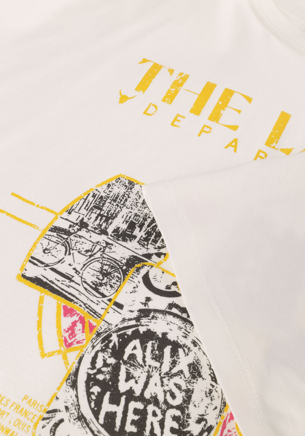 ALIX THE LABEL T-shirt LADIES KNITTED THE LABEL T-SHIRT en blanc - large