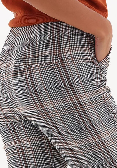 MINUS Pantalon évasé CARMA CHECK FLARED PANTS en marron - large