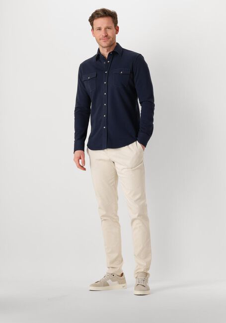 Donkerblauwe PROFUOMO Casual overhemd OVERSHIRT WESTER - large