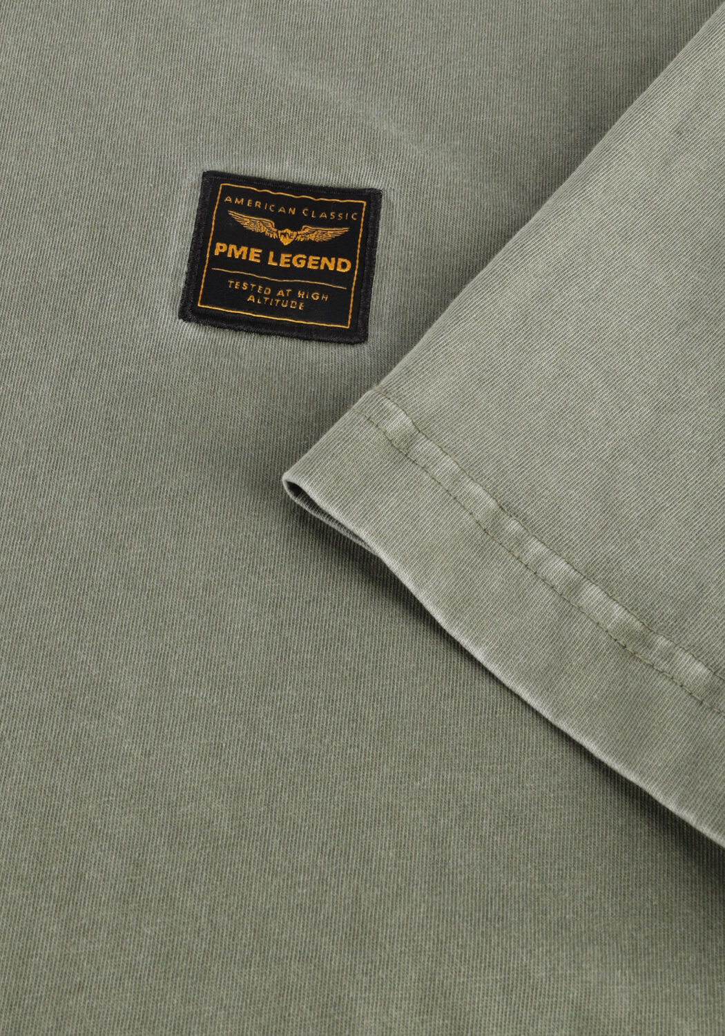 PME LEGEND T-shirt ACID WASH + GARMENT DYE en vert - large