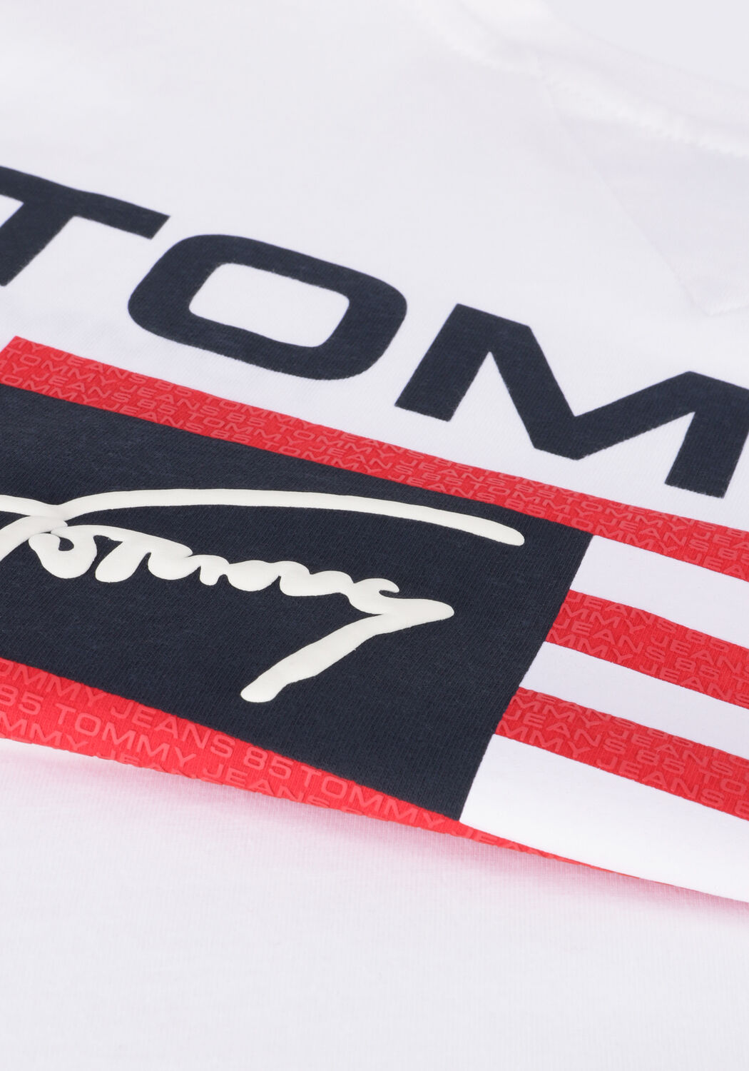 TOMMY JEANS T-shirt CLSC ATHLETIC FLAG TEE en blanc - large