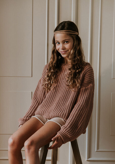 YUKI KIDSWEAR Pull CHUNKY KNITTED SWEATER en marron - large