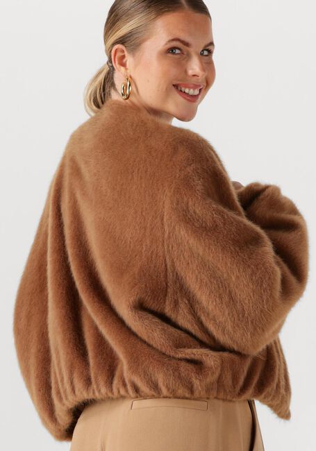 Bruine OMODA ATELIER Faux fur jas OM-JANE JACKET - large