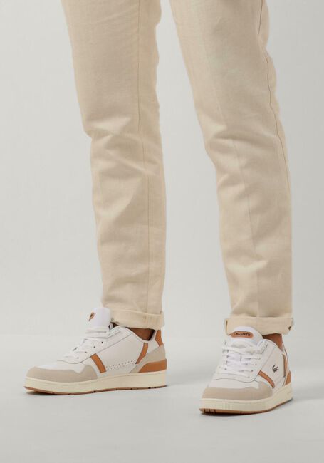 LACOSTE Baskets basses T-CLIP MEN en blanc - large