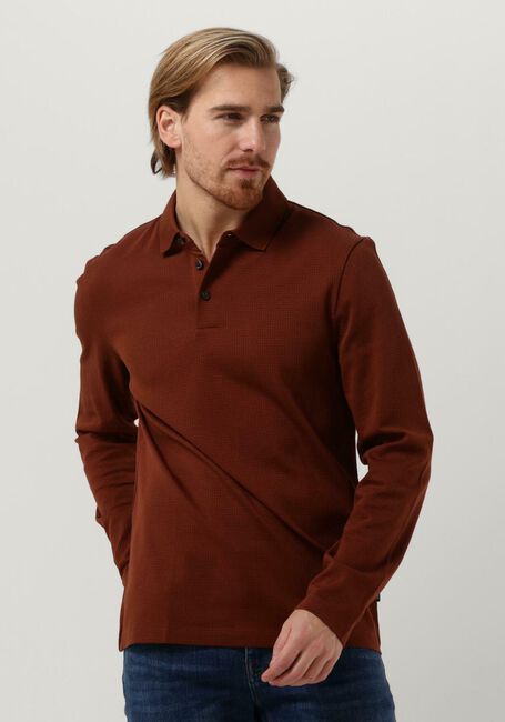 BOSS BLACK Polo PLEINS 31 en marron - large